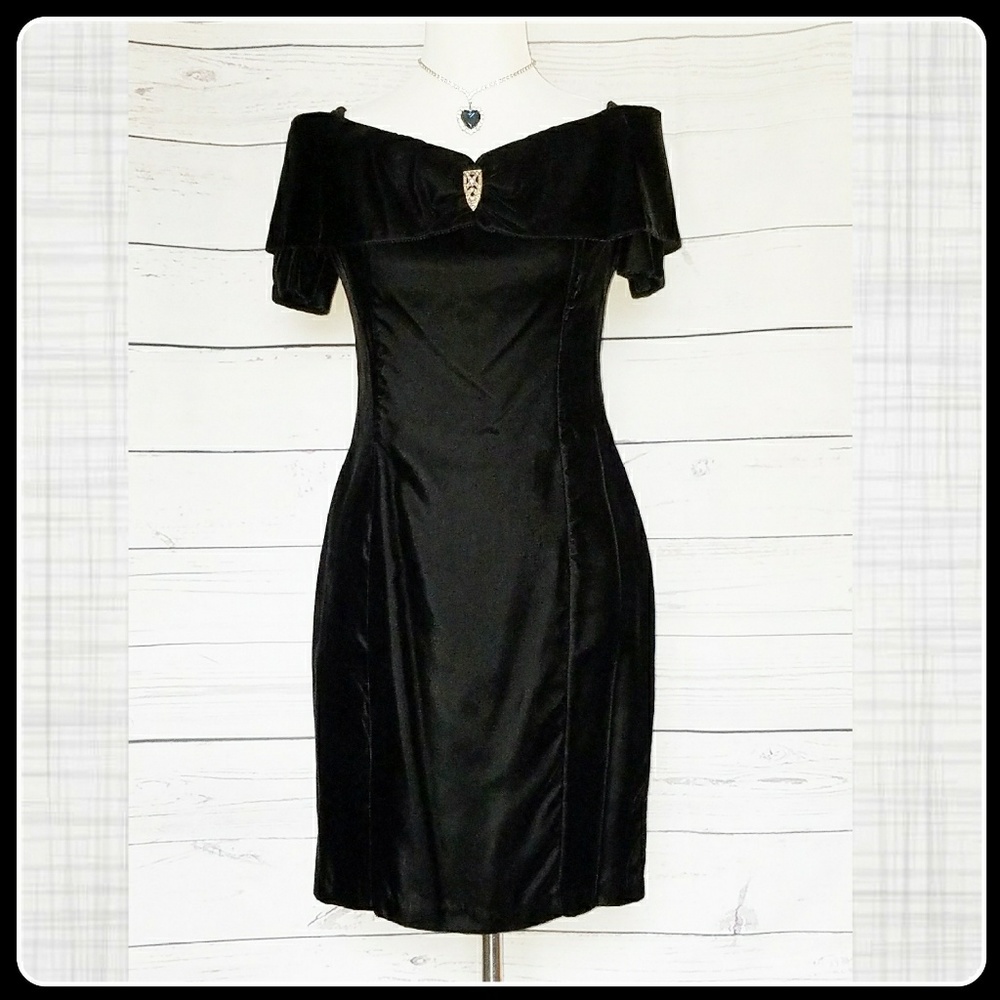 Black cocktail dress